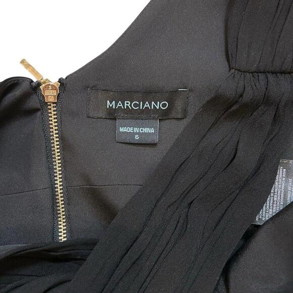 Marciano Guess Women's Chiffon Black Crop Top Size 6 - Picture 4 of 5